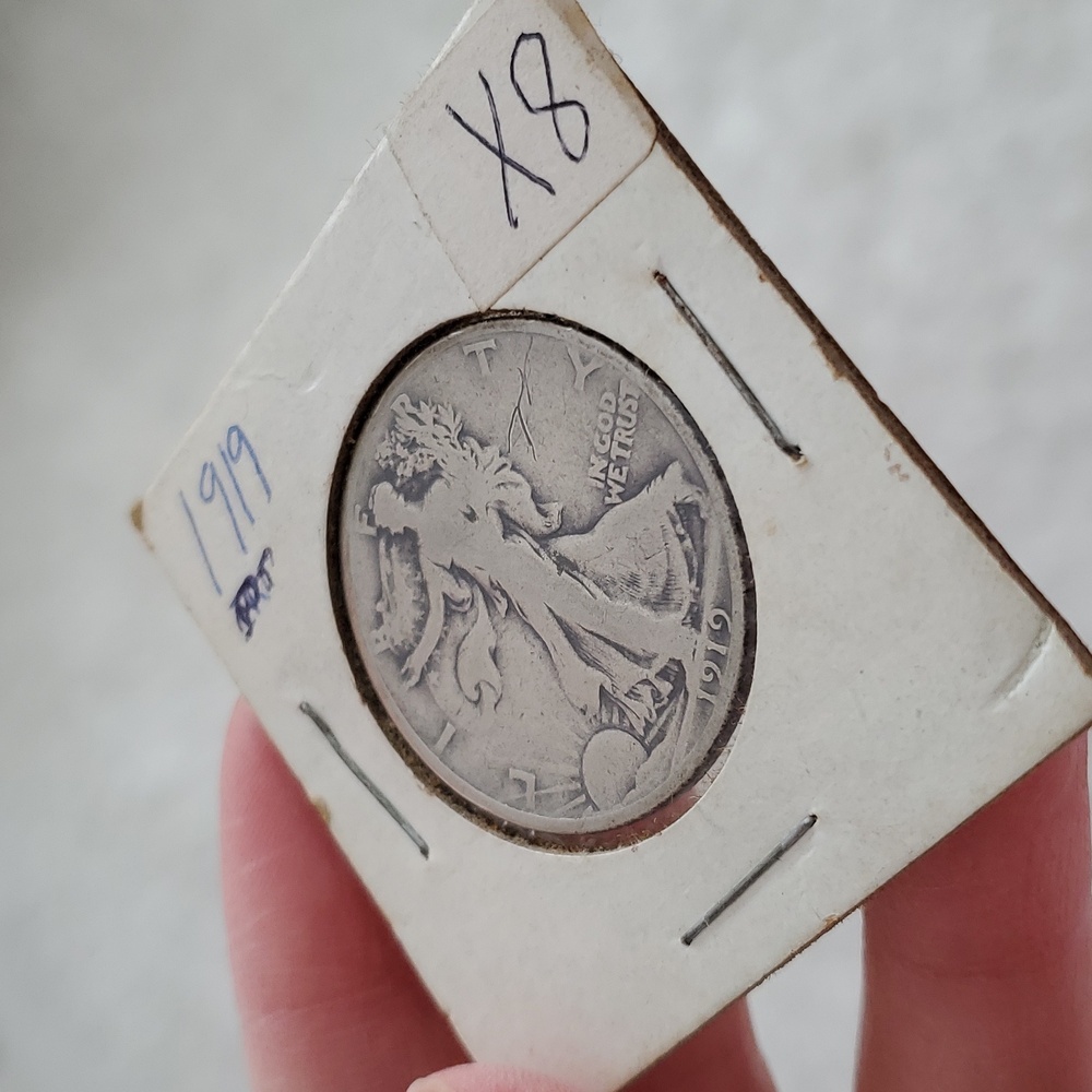 1919 USA Walking Liberty Half Dollar 1/2 Silver Coin Rare - Picture 4 of 9